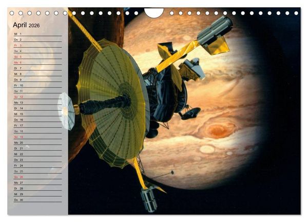 Produktbild: Missionen im Weltall (Wandkalender 2026 DIN A4 quer), CALVENDO Monatskalender