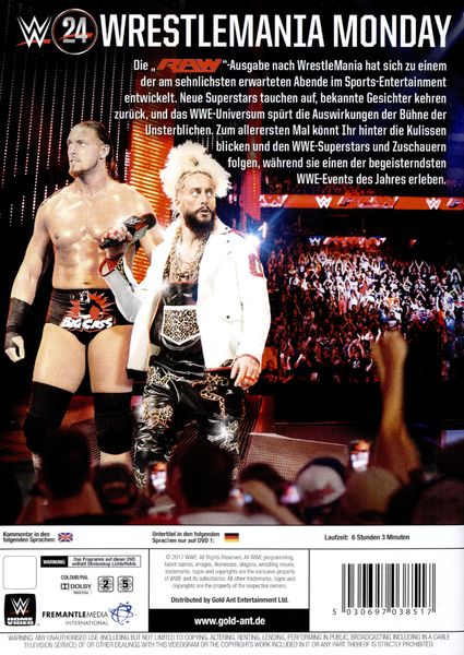 Produktbild: WrestleMania Monday [DC] [3 DVDs]