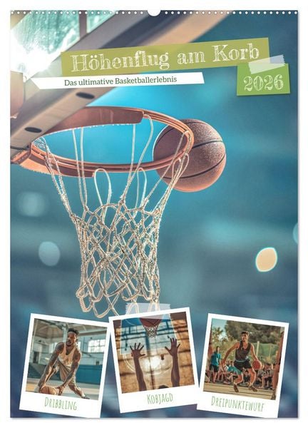 Produktbild: H&ouml;henflug am Korb (Wandkalender 2026 DIN A2 hoch), CALVENDO Monatskalender