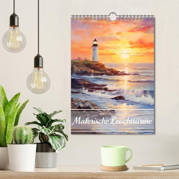 Produktbild: Malersiche Leuchtt&uuml;rme (Wandkalender 2026 DIN A4 hoch), CALVENDO Monatskalender