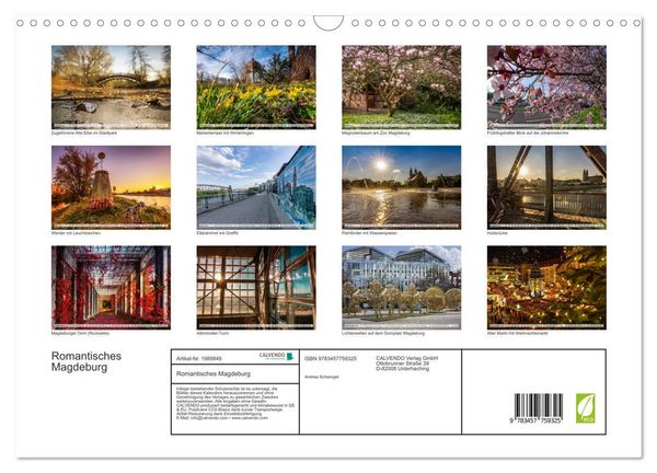 Produktbild: Romantisches Magdeburg (Wandkalender 2026 DIN A3 quer), CALVENDO Monatskalender