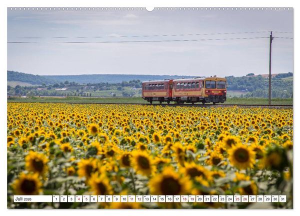 Produktbild: Eisenbahn in Ungarn (Wandkalender 2026 DIN A2 quer), CALVENDO Monatskalender