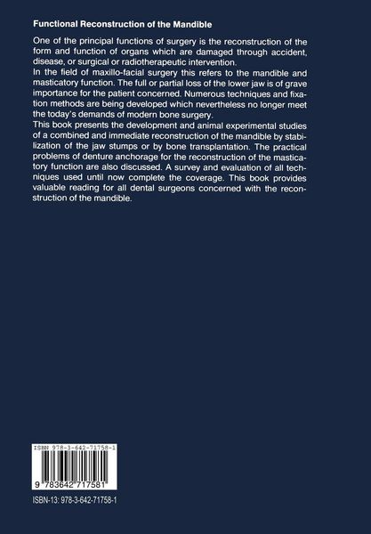 Produktbild: Functional Reconstruction of the Mandible