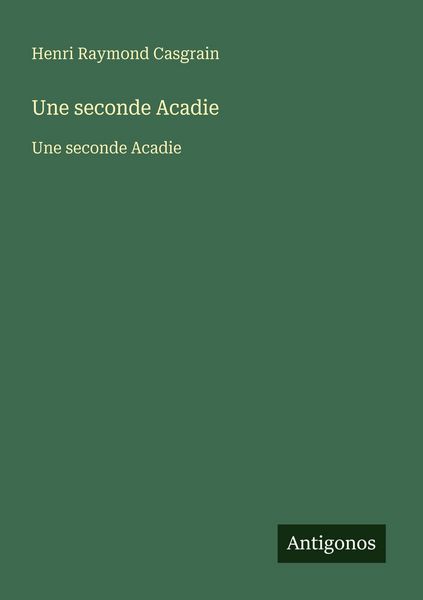 Produktbild: Une seconde Acadie