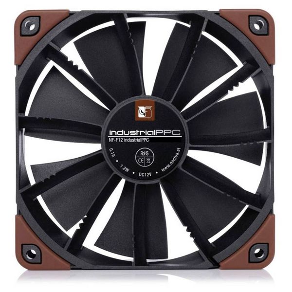 Produktbild: Noctua Noctua NF-F12 industrialPPC-24V-2000 SP IP67 PWM - 120mm PC-Geh&auml;use-L&uuml;fter Braun (B x H x T) 120 x 120 x 25 mm