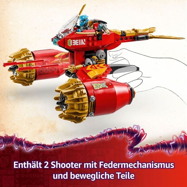 LEGO NINJAGO Kais Sturmreiter-Mech - Fliegendes Motorrad Spielzeug 71830
