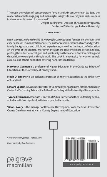 Produktbild: Race, Gender, and Leadership in Nonprofit Organizations