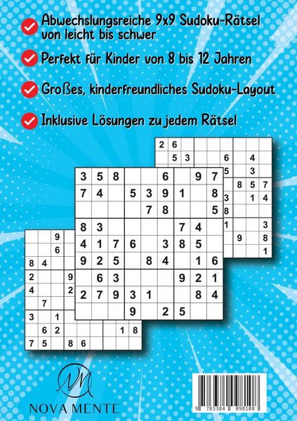 Produktbild: Sudoku R&auml;tselspa&szlig; f&uuml;r Kinder ab 8 Jahren