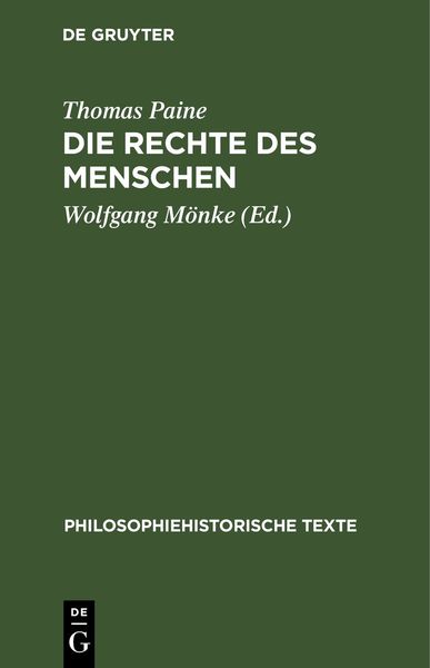 Produktbild: Die Rechte des Menschen