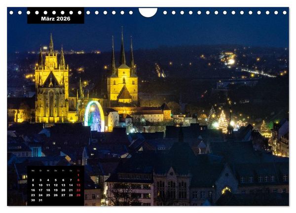 Produktbild: City Lights - Lichter der Nacht (Wandkalender 2026 DIN A4 quer), CALVENDO Monatskalender