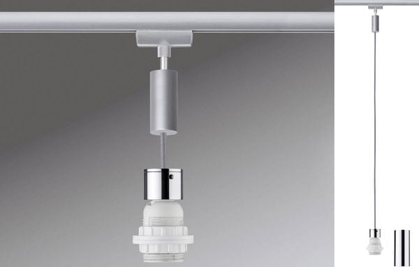 Paulmann Hochvolt-Schienensystem-Leuchte Universell E27 20W LED Chrom (matt), Chrom