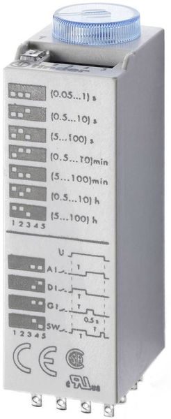 Finder 85.04.0.024.0000 85.04.0.024.0000 Zeitrelais Multifunktional 24 V/DC, 24 V/AC 1 St. Zeitbereich: 0.05 s - 100 h 4