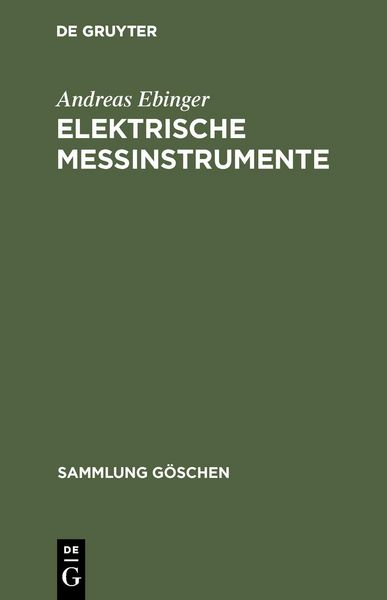 Produktbild: Elektrische Me&szlig;instrumente