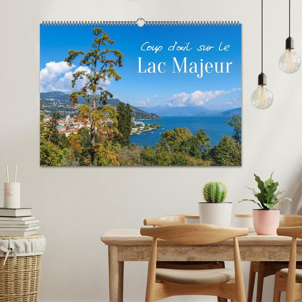 Produktbild: Coup d'&oelig;il sur le Lac Majeur (Calendrier mural 2026 DIN A2 vertical), CALVENDO calendrier mensuel