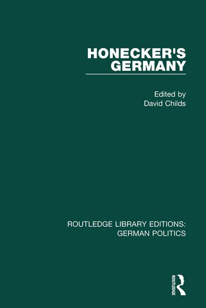 Produktbild: Honecker's Germany (RLE: German Politics)