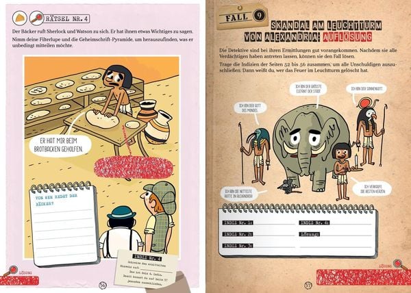 Produktbild: Sherlock Holmes f&uuml;r Kids &ndash; Die 10 geheimnisvollen F&auml;lle des Sherlock Holmes in &Auml;gypten