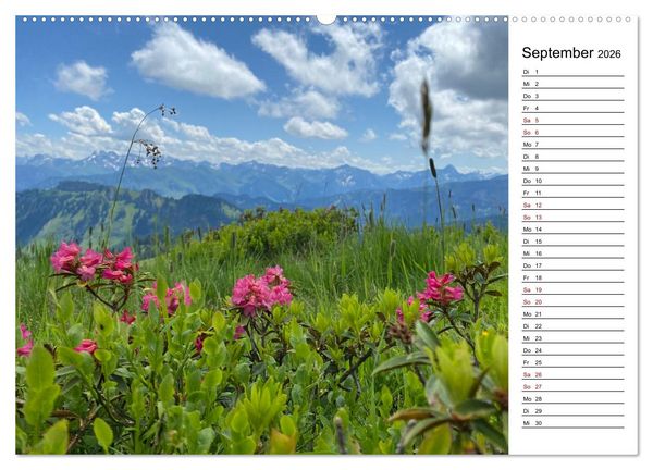 Produktbild: Alpenauszeit - Bergmomente f&uuml;rs Herz (Wandkalender 2026 DIN A2 quer), CALVENDO Monatskalender