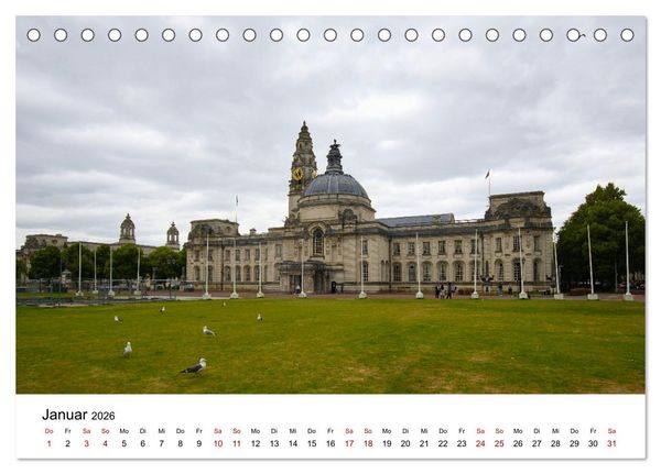 Produktbild: Wales Land der Sehensw&uuml;rdigkeiten, Landschaften und Natur (Tischkalender 2026 DIN A5 quer), CALVENDO Monatskalender