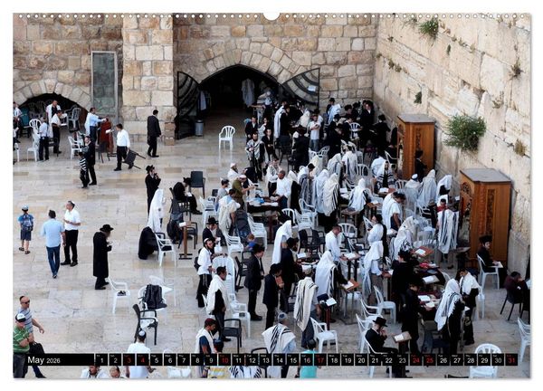 Produktbild: Jerusalem. The Holy City of three religions (High Quality Premium Wall Calendar 2026 DIN A2 landscape),CALVENDO 12 Month Wall Calendar