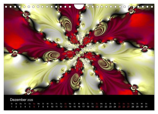 Produktbild: Fraktale Welten 2 (Wandkalender 2026 DIN A4 quer), CALVENDO Monatskalender