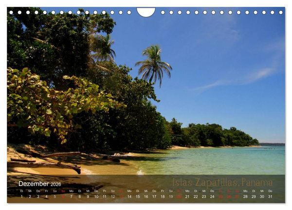 Produktbild: Von Mexiko nach Panama in 12 Monaten (Wandkalender 2026 DIN A4 quer), CALVENDO Monatskalender