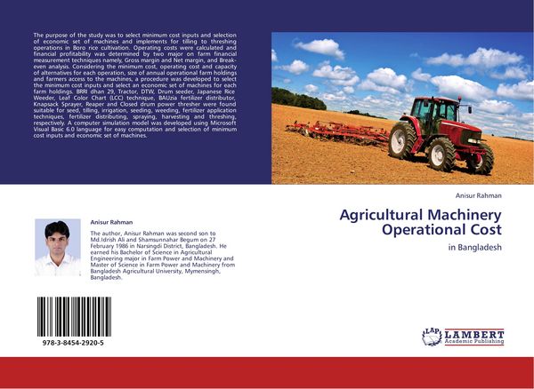 Produktbild: Agricultural Machinery Operational Cost
