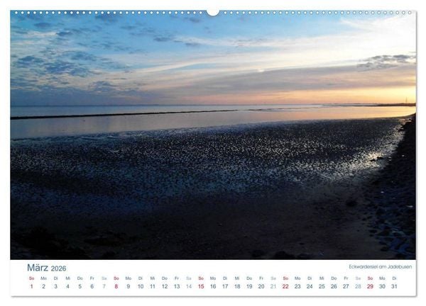 Produktbild: Ebbe und Watt 2026. Impressionen von der Nordseek&uuml;ste (Wandkalender 2026 DIN A2 quer), CALVENDO Monatskalender