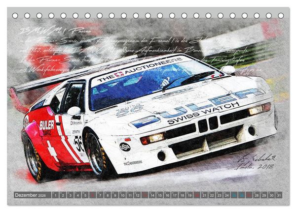 Produktbild: Rennsport am Limit (Tischkalender 2026 DIN A5 quer), CALVENDO Monatskalender