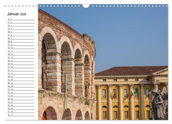 Produktbild: VERONA Historisches Stadtherz (Wandkalender 2026 DIN A3 quer), CALVENDO Monatskalender