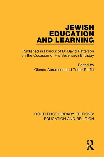 Produktbild: Jewish Education and Learning