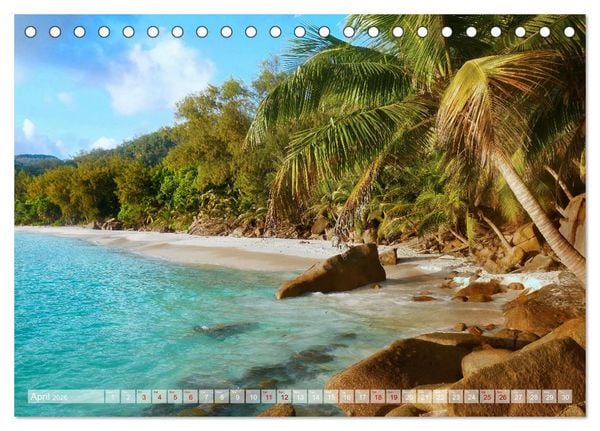 Produktbild: Seychelles, Holidays on Exotic Islands (Desk Calendar 2026 DIN A5 landscape), CALVENDO 12 Month DeskCalendar