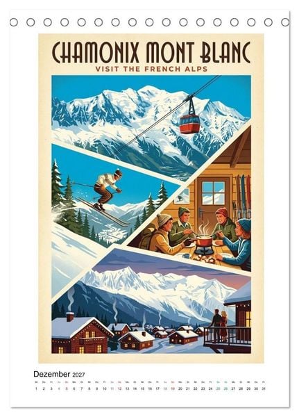 Produktbild: Sehnsucht Frankreich - Die Mid-Century Collection (Tischkalender 2027 DIN A5 hoch), CALVENDO Monatskalender