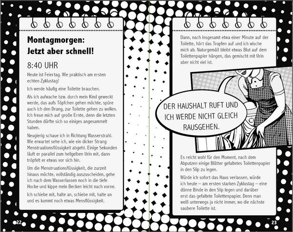Produktbild: Die freie Mens - Leas COMIC-TAGEBUCH f&uuml;r eine schmerzfreie Regel ohne Binden, Tampons und Co