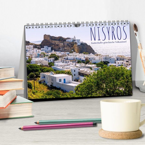 Produktbild: Nisyros. Zauberhafte griechische Vulkaninsel (Tischkalender 2026 DIN A5 quer), CALVENDO Monatskalender