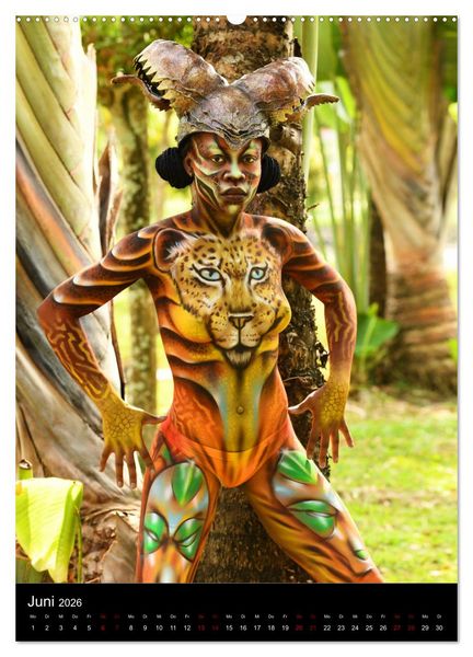 Produktbild: Equatorial Guinea Bodypainting Festival "Origins" (Wandkalender 2026 DIN A2 hoch), CALVENDO Monatskalender