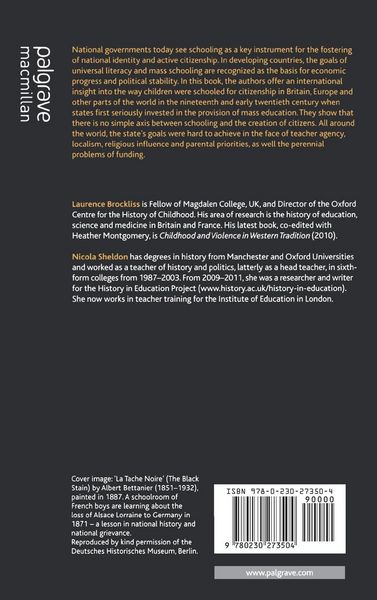 Produktbild: Mass Education and the Limits of State Building, c.1870-1930