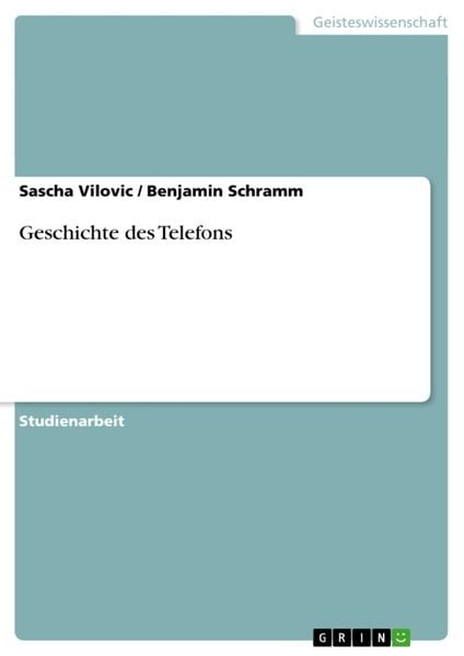 Produktbild: Geschichte des Telefons