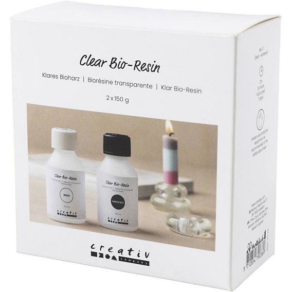 Produktbild: Creativ Company Klares Bioharz, Transparent, 2x150 ml