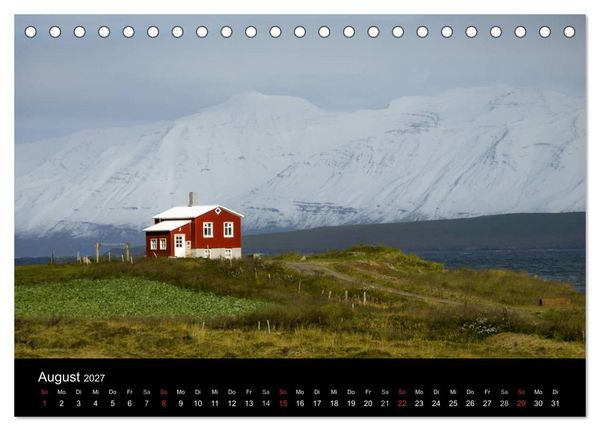 Produktbild: Island (Tischkalender 2027 DIN A5 quer), CALVENDO Monatskalender