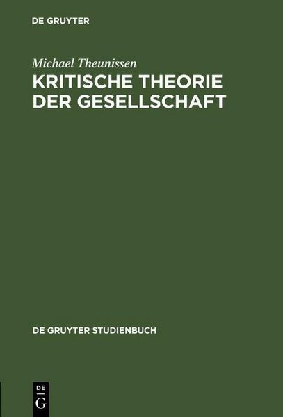 Produktbild: Kritische Theorie der Gesellschaft