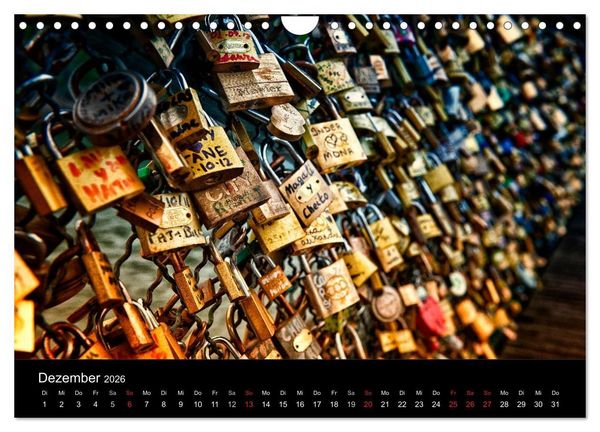 Produktbild: Paris - Impressionen einer Weltstadt (Wandkalender 2026 DIN A4 quer), CALVENDO Monatskalender