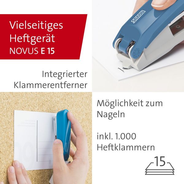 Produktbild: novus Locher und Heftger&auml;t petrol