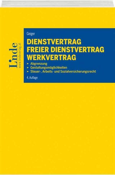 Produktbild: Dienstvertrag - freier Dienstvertrag - Werkvertrag
