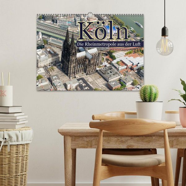 Produktbild: K&ouml;ln - Die Rheinmetropole aus der Luft (Wandkalender 2026 DIN A3 quer), CALVENDO Monatskalender