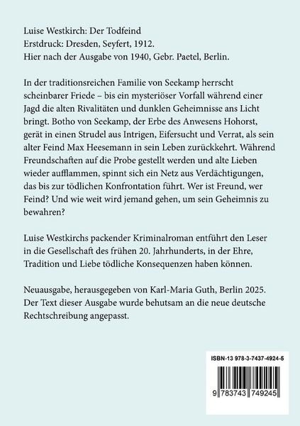 Produktbild: Der Todfeind