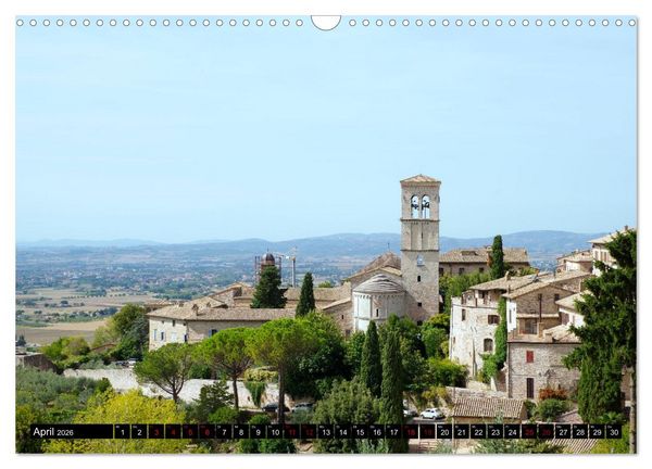Produktbild: Assisi - Die Heimat des heiligen Franziskus und der heiligen Klara (Wandkalender 2026 DIN A3 quer), CALVENDO Monatskalender