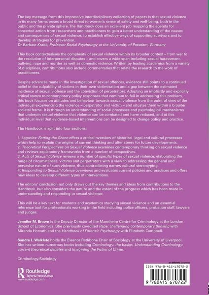 Produktbild: Handbook on Sexual Violence