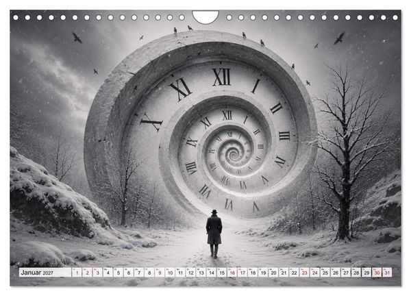 Produktbild: Fantastische Illusionen - Mystischer Kunstkalender (Wandkalender 2027 DIN A4 quer), CALVENDO Monatskalender