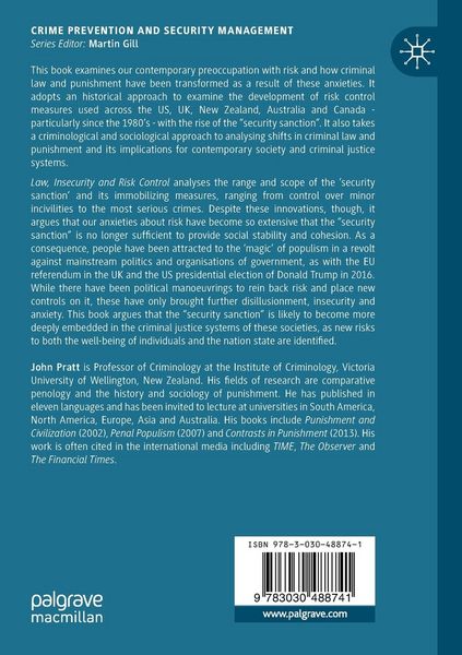 Produktbild: Law, Insecurity and Risk Control