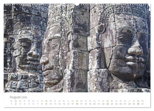 Produktbild: Geheimnisvolles Indochina Kambodscha, Laos, Vietnam (hochwertiger Premium Wandkalender 2026 DIN A2 quer), Kunstdruck in Hochglanz